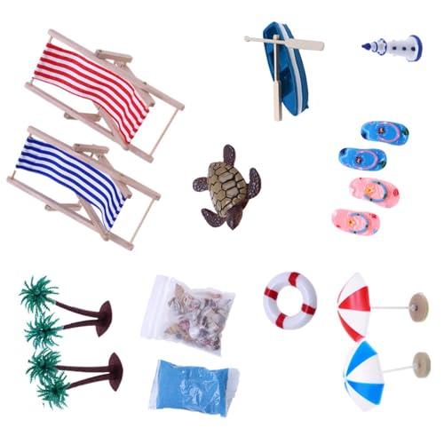 Dollhouses Beach Event Szene Display Playset Decoration Model Figur Ermutigt Kinder Soziale Fähigkeiten Rollenspiele Spiel Lehrreich Vor Um Spielen Spielzeug Zu Spielen von FIRSTXIU