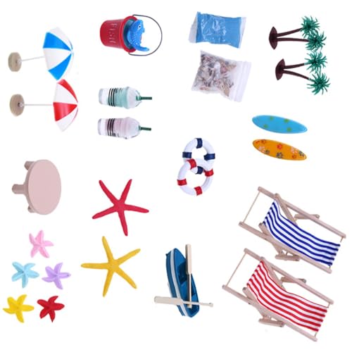 Dollhouses Beach Event Szene Display Playset Decoration Model Figur Ermutigt Kinder Soziale Fähigkeiten Rollenspiele Spiel Lehrreich Vor Um Spielen Spielzeug Zu Spielen von FIRSTXIU