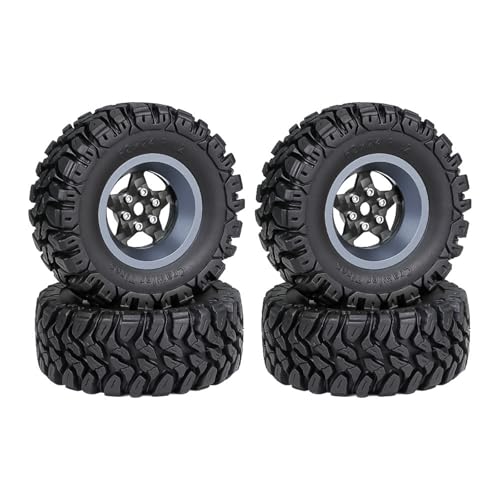 FIRSTXIU 1/18 Fernbedienungsmodell Gummi Radreifen Für Autospielzeug Crawler Kollektion Kits Für Crawler Reifen Spielzeugauto Zubehör Beadlock Fernbedienung von FIRSTXIU