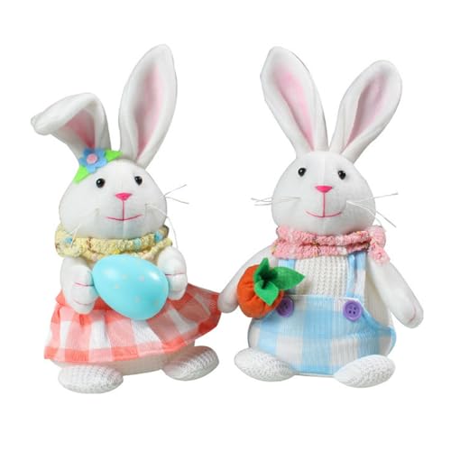 FIRSTXIU 1 Paar Kaninchen Mit LED Lichtdekorationen Für Schlafzimmer Schreibtisch Ornament Leuchtende Dekorative Kinderspielzeug Geschenk Dekore von FIRSTXIU
