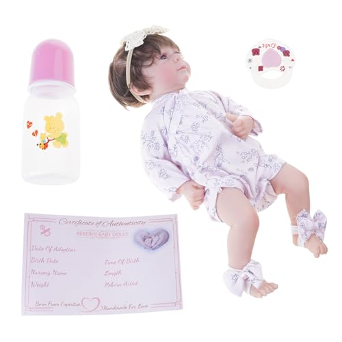 FIRSTXIU 18 Zoll Wiedergeborenen Babypuppen Pflegen Puppen Realistische Handgefertigte Gestrichene Wiedergeborene Beliebte Elternspiel Für Erwachsene Und Kinder Realistische Neugeborene von FIRSTXIU