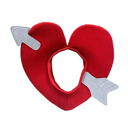 FIRSTXIU 3D Cupids Pfeile Für Maskeraden Spaß Valentiner Requisiten Atmungsaktives Festival Geting Cubids Heart Headcover von FIRSTXIU