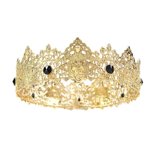 FIRSTXIU Elegante Party Stirnband Kronen Haare Haar Hoop Für Geburtstag Hochzeit Königin Kopfstück Für Mädchen Show Bühne Kostüm Königin Kronen Frauen Party von FIRSTXIU