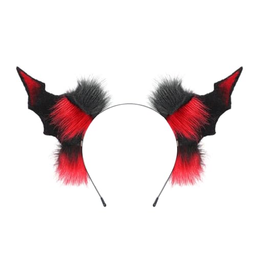 FIRSTXIU Faux Pelze Fledermausohren Stirnband Teufel Schwanz Halloween Devil Kostüm Dämonen Kostümzubehör Für Carnivals Cosplay Party Halloween Cosplay Party Accessoires FIRSTXIU Faux Pelze Fledermausohren Stirnband Teufel Schwanz Halloween Devil Kostüm Dämonen Kostümzubehör Für Carnivals Cosplay Party Halloween Cosplay Party Accessoires von FIRSTXIU