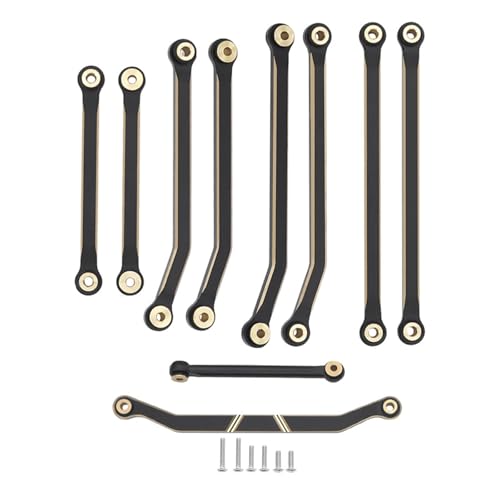 FIRSTXIU Hochfertiges Messingverbindungs Set Kletterfahrzeug Optimierte Chassis Link Stangen Upgrades Für 1/18 Fernbedienungsfahrzeug Schwerlaste Off Straßen Crawler Zubehör FIRSTXIU Hochfertiges Messingverbindungs Set Kletterfahrzeug Optimierte Chassis Link Stangen Upgrades Für 1/18 Fernbedienungsfahrzeug Schwerlaste Off Straßen Crawler Zubehör von FIRSTXIU
