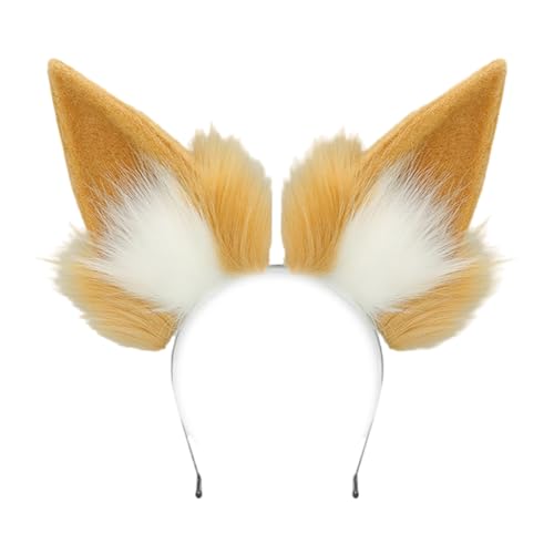 FIRSTXIU Katzen Kostüm Set Mit Weichen Ohren Pelziger Schwanz Für Geburtstag Halloween Partys Und Bühnenaufführungen Halloween Weihnachten von FIRSTXIU