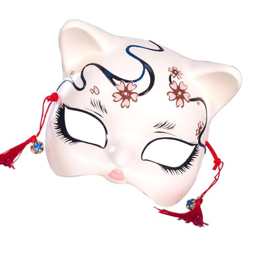 FIRSTXIU Kitsune Traditionelle Japanische Cosplay Katzen Maske Kostüm Füchse Kabukis Kimono Kostümzubehör Raum Dekoratio Halloween Animal Cosplay FIRSTXIU Kitsune Traditionelle Japanische Cosplay Katzen Maske Kostüm Füchse Kabukis Kimono Kostümzubehör Raum Dekoratio Halloween Animal Cosplay von FIRSTXIU