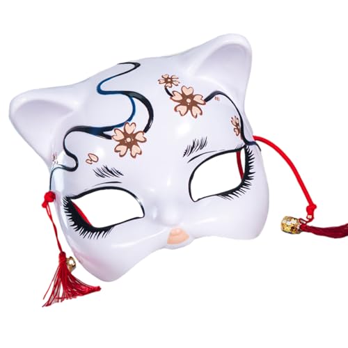 FIRSTXIU Kitsune Traditionelle Japanische Cosplay Katzen Maske Kostüm Füchse Kabukis Kimono Kostümzubehör Raum Dekoratio Halloween Animal Cosplay FIRSTXIU Kitsune Traditionelle Japanische Cosplay Katzen Maske Kostüm Füchse Kabukis Kimono Kostümzubehör Raum Dekoratio Halloween Animal Cosplay von FIRSTXIU