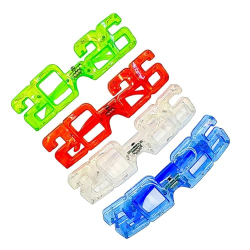 FIRSTXIU Leuchte Gläser 2026 LED Gläsern Glühgläser 3 Lichtmodi 2026 Neujahrs Brillenglühen In Den Darks Party Supplies FIRSTXIU Leuchte Gläser 2026 LED Gläsern Glühgläser 3 Lichtmodi 2026 Neujahrs Brillenglühen In Den Darks Party Supplies von FIRSTXIU