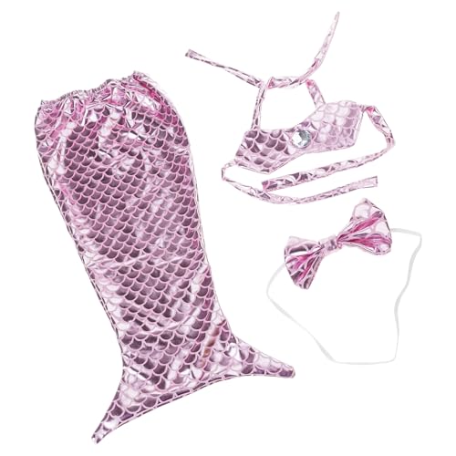 FIRSTXIU Meerjungfrau Lustige Kleidung Buntes Bogenknoten Lustiger Welpe Beach Kleid Welpen Katzen Kleine Hunde Urlaub Party Meerjungfrau Katzen Kostüm Kostüm von FIRSTXIU