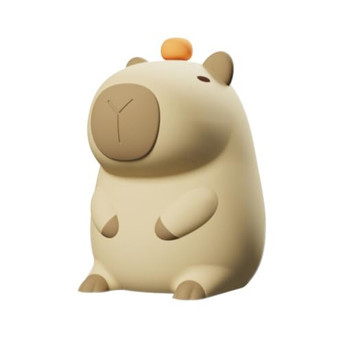 FIRSTXIU Schöne Capybara Nachtlicht Wiederaufladbare Robuste Silikonlampe Mit Verstellbarer Helligkeit Für Kinderschlafzimmer Wiederaufladbares Kinder Licht von FIRSTXIU
