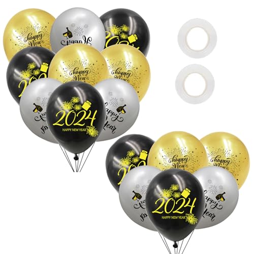 FIRSTXIU Silvester Party Dekoration Schwarz Gold Frohes Neues Jahr Ballon Happy Year Banners Dekoration Kuchen Top Dekorationen FIRSTXIU Silvester Party Dekoration Schwarz Gold Frohes Neues Jahr Ballon Happy Year Banners Dekoration Kuchen Top Dekorationen von FIRSTXIU