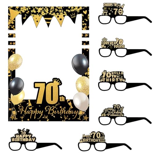 FIRSTXIU Spaß Geburtstag Fotorahmen Und Papierbrillen von FIRSTXIU