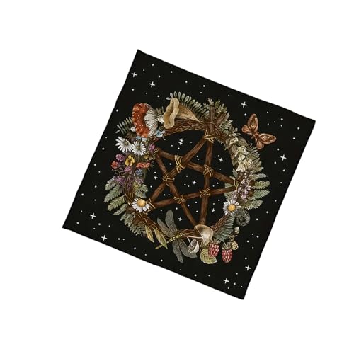 FIRSTXIU Star Plant Muster Astrologie Tischdecke Tarots Göttliche Tischdecke Altäre Stoff Göttlichkeit Brettspiel Accessoires Altäre Tarots Kartentuch FIRSTXIU Star Plant Muster Astrologie Tischdecke Tarots Göttliche Tischdecke Altäre Stoff Göttlichkeit Brettspiel Accessoires Altäre Tarots Kartentuch von FIRSTXIU