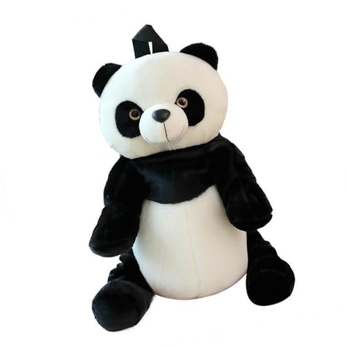FIRSTXIU Stylish Panda Plush Figuren Einfach Zu Verwendende Weiche Rucksäcke Tragbares Modezubehör Für Hauszubehör Bürovorräte Plüsch Schoolbag von FIRSTXIU