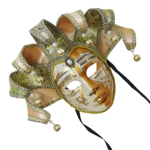 FIRSTXIU Venezianer Comedy Cosplay Maske Masquerade Venezianer Für Halloween Party Mardi Gras Wanddekorationen Masquerade von FIRSTXIU