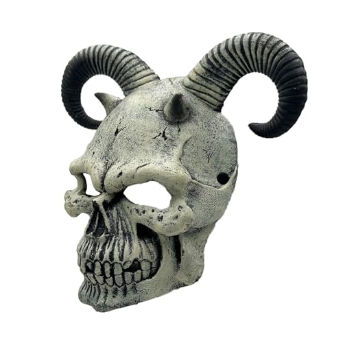 FIRSTXIU Vollgesichtsmaske Maskeraden Cosplay Scary Dämonen Teufel Halloween Kostüme Mardi Gras Party Halloween Cosplay Kostüm von FIRSTXIU