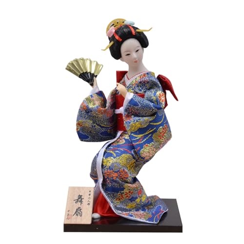 FIRSTXIU Wunderschön 12 Zoll Kimono Spielzeugfiguren Optionale Stoffstatue Für Japanische Kulturbegeisterte Und Sammlerharzspielzeug von FIRSTXIU
