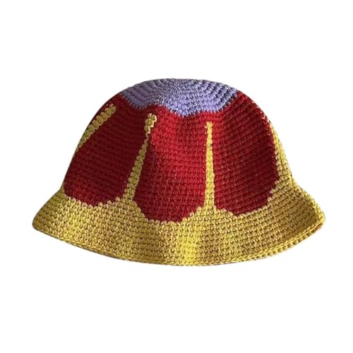 Fisherman Hat Handgefertigter Eimer Cloche Überraschung Geschenk Für Freundin Urlaub Französische Stil Kontrast Farbe Bucket Hats Frau von FIRSTXIU