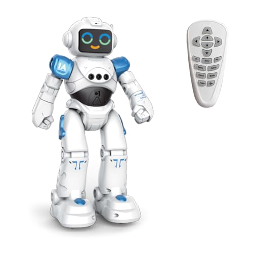Gesten Erfassen Pädagogische Roboterspielzeug Mit Gesicht Ausdruck Programmierung STEM Roboter Spielzeug Für Kinder Spaß Geburtstag Geschenk Geste Erkennen Programmierbares Fernbedienungskontrolle von FIRSTXIU