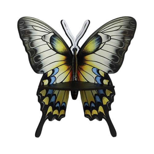 Holz Schmetterling Kristall Display Schmetterling Schwimmende Regale Mit Kristallakzent Für Schmuck Und Kleine Gegenstände Sammelstoffe von FIRSTXIU
