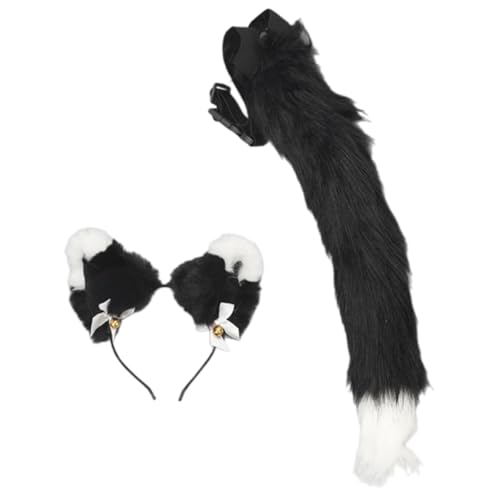 Katzen Kostümzubehör Mit Katzen Ohren Stirnband Pelziger Schwanz Für Frauen Kinder Mädchen Maskerade Weihnachten Halloween Dress Up Plüsch Für Kostüme Katzen Kostümzubehör Mit Katzen Ohren Stirnband Pelziger Schwanz Für Frauen Kinder Mädchen Maskerade Weihnachten Halloween Dress Up Plüsch Für Kostüme von FIRSTXIU