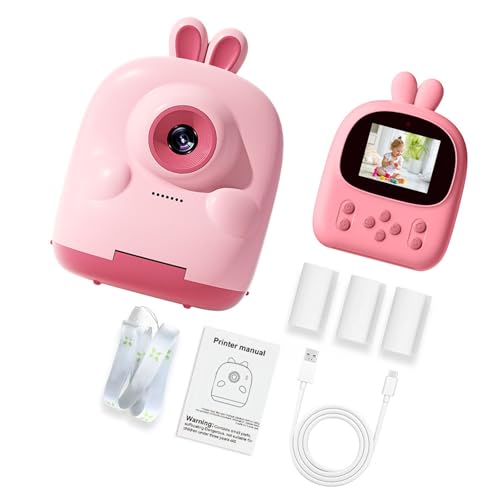 Kids Artistic Printing Sofort Kamera Mit 1080p Doppelobjektiv Und Sicherem Druckpapier Für Die Digitalkamera Für Kinder Mit Digitalem Druckerspielzeug Kinder von FIRSTXIU