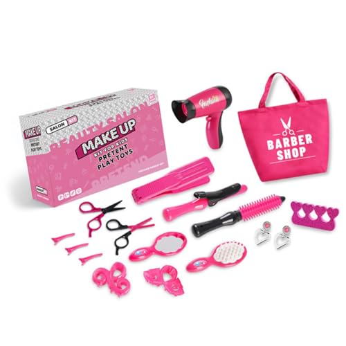 Kinder Rollenspiele Friseur Kits Friseursalon Spielzeug Beinhaltet Spielen Von Schönheitssalon Accessoires Für Soziale Fähigkeiten Interaktive Kinder Kits von FIRSTXIU