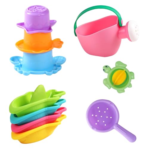Kinderbadezeit Spielzeug 10pcs Wasserspiel Set Mit Schaufelwerkzeugen Für Sand Beach Pool Outdoor Games Safe Kleinkind Beach Werkzeuge von FIRSTXIU