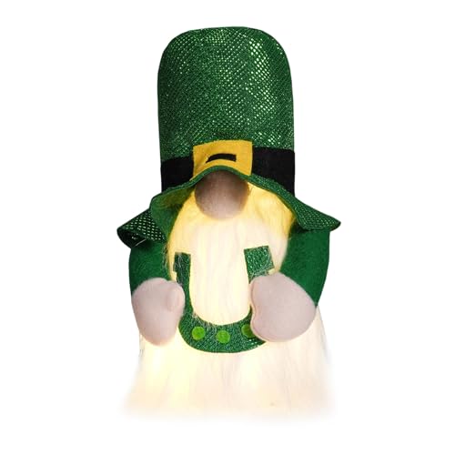 Patricks Day Gnomes Plüsch Puppen Figur Für Festival Dekore LED LEGLICHE KOLBEL HAT HAT von FIRSTXIU