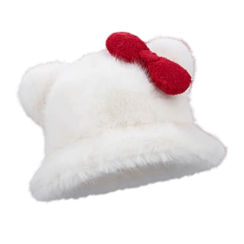 Pelzige Katzen Ohrhahn Trendy Warmer Winterhut Plüsch Eimer Für Frauen Mädchen Geburtstag Weihnachten Valentinstag Präsentieren Warme Plüsch Mode von FIRSTXIU