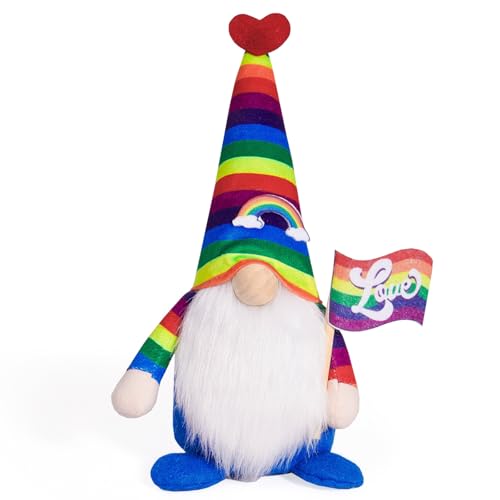 Rainbow Festival Plüschpuppen Mit Bannern Home Ornament Tomtes Tabletop Figuren Geschenk von FIRSTXIU