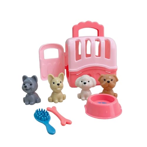 Simulation Haustier Erziehung Hundepflegespielzeug Mit Trägern Haustier Täuschung Spiel Kinder Dog Playset Educational Toy Für Kind von FIRSTXIU