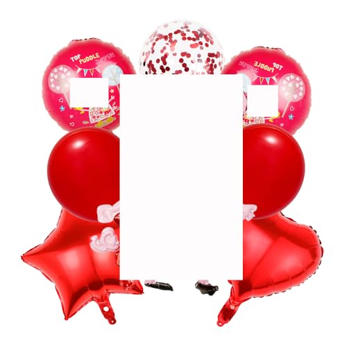 Rosa Schwein Geburtstag Luftballons, 8 PCS Schwein Geburtstag Deko, Thema Geburtstagsfeier Luftballons, Kindergeburtstag Folienballons Schwein Geburtstags-Party Liefert von FISAPBXC