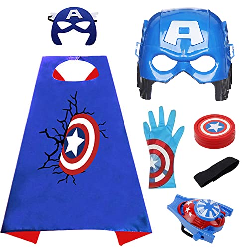 FISAPBXC Kinderkostüm Kinder, S-uperheld Cosplay Kostüm für Kinder Kostüm mit Maske Spielzeug Kostüm Maske Launcher Handschuh für Kindergeburtstag, Halloween, Karneva FISAPBXC Kinderkostüm Kinder, S-uperheld Cosplay Kostüm für Kinder Kostüm mit Maske Spielzeug Kostüm Maske Launcher Handschuh für Kindergeburtstag, Halloween, Karneva von FISAPBXC