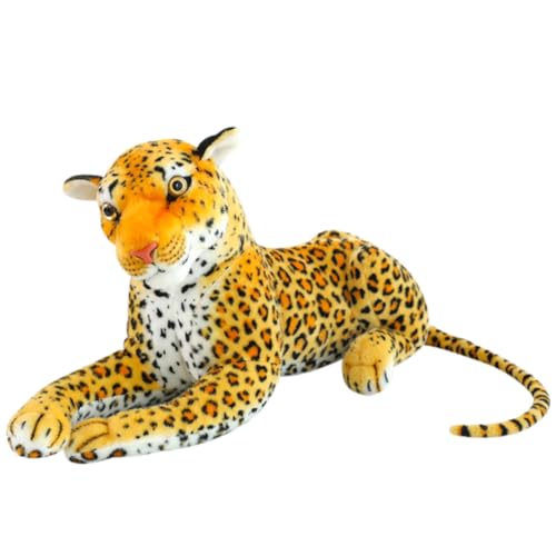 FISAPBXC Leopard Plüsch Puppe, Leopard Plüsch Spielzeug, Kinder Kawaii Plüsch Figure Spielzeug Cartoon Charaktere Plüschpuppen Leopardenstatue Tierspielzeug für Kinder Geschenk von FISAPBXC