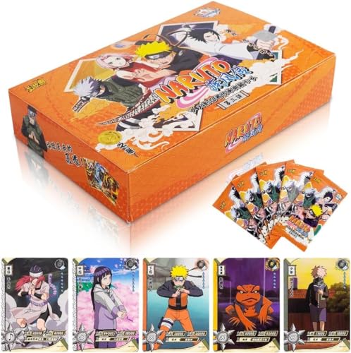 FISAPBXC N-aruto Anime Karten Set, 36Pack/180 Blatt N-aruto Kartenspiel Sammelkarten Anime Karten Card Games Karten Trading Card Pack Geburtstagsgeschenk für Kinder von FISAPBXC