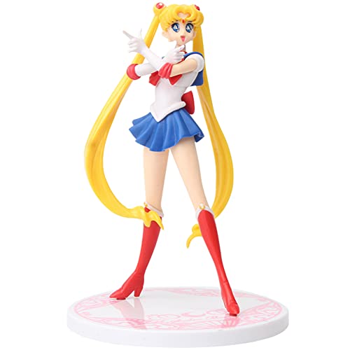 FISAPBXC Sailor Moon Cake Topper, Sailor Moon Anime Figuren, Cartoons Kuchen Topper, PVC Anime Figur, Für Kinder Geburtstag Weihnachten Geschenke 16 cm FISAPBXC Sailor Moon Cake Topper, Sailor Moon Anime Figuren, Cartoons Kuchen Topper, PVC Anime Figur, Für Kinder Geburtstag Weihnachten Geschenke 16 cm von FISAPBXC