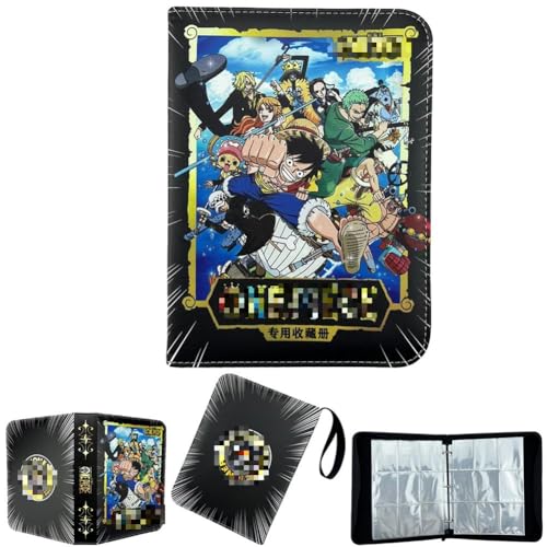 FISAPBXC Sammelalbum Karten, Onepiece Sammelheft, Karten Hüllen, Photocard Binder, Onepiece 4 Taschen 50 Seiten 400 Karten Sammelalbum, Album Cover, Sammelkarten Ordner FISAPBXC Sammelalbum Karten, Onepiece Sammelheft, Karten Hüllen, Photocard Binder, Onepiece 4 Taschen 50 Seiten 400 Karten Sammelalbum, Album Cover, Sammelkarten Ordner von FISAPBXC