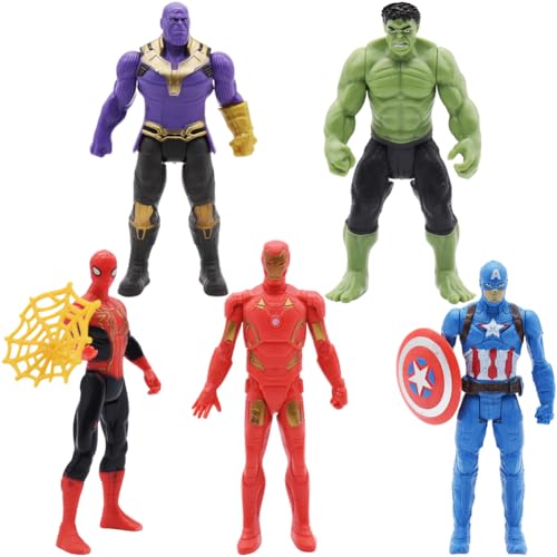 FISAPBXC Super-Hero Anime Figur, 5 PCS Super-Hero Modell Statue PVC Figurine Spielzeug Set Character Collectibleanime Desktop Dekorationen Collectibles für Kinder Geburtstag Geschenk FISAPBXC Super-Hero Anime Figur, 5 PCS Super-Hero Modell Statue PVC Figurine Spielzeug Set Character Collectibleanime Desktop Dekorationen Collectibles für Kinder Geburtstag Geschenk von FISAPBXC
