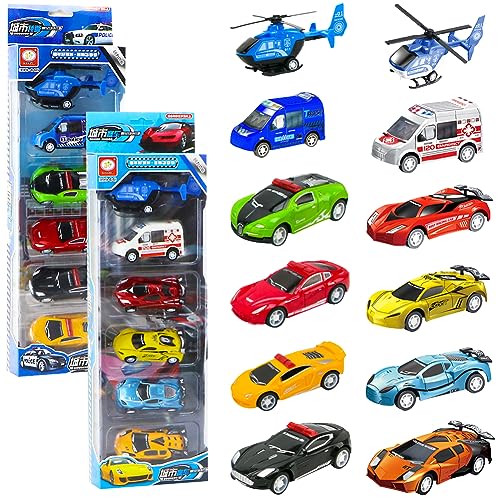 Fahrzeuge Spielzeug, 12 Stück Kinder Spielzeugauto Mini Cars Kreatives Spielzeug Auto Set Spielfahrzeuge Kunststoffe Auto Figuren Set Geeignet für Kinder ab 3 Jahren für Geburtstagsfeiern Home Spielze Fahrzeuge Spielzeug, 12 Stück Kinder Spielzeugauto Mini Cars Kreatives Spielzeug Auto Set Spielfahrzeuge Kunststoffe Auto Figuren Set Geeignet für Kinder ab 3 Jahren für Geburtstagsfeiern Home Spielze von FISAPBXC