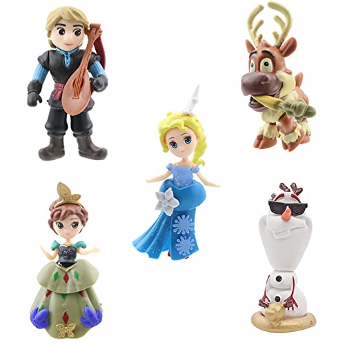 Fro-zen Mini Figuren Set, 5 Stück Fro-zen Tortendeko, Geburtstags Party Liefert Karikatur Puppen Ornamente Kuchen Dekoration Set Tortendeko Figuren für Kinder Party Dekoration Fro-zen Mini Figuren Set, 5 Stück Fro-zen Tortendeko, Geburtstags Party Liefert Karikatur Puppen Ornamente Kuchen Dekoration Set Tortendeko Figuren für Kinder Party Dekoration von FISAPBXC