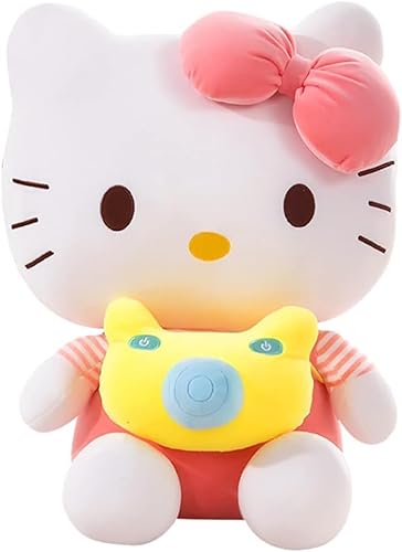 KT Cat Plüschtier, KT Cat Plüsch Spielzeug Plüschspielzeug Plüschfigur Plush Toy Cartoon Charaktere Plüschpuppen Gefüllte Plüsch Puppe Kissen Flauschige Figur für Kinder Geschenke(30cm) von FISAPBXC