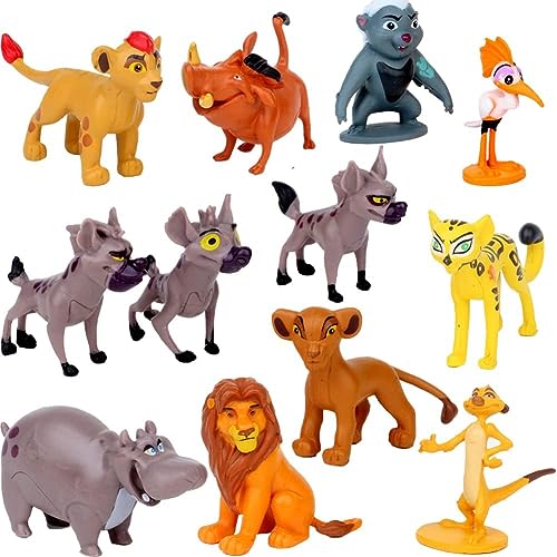 L-ion Figuren Tortendeko, L-ion Cake Topper Set Cartoon Tortenaufleger Mini Tortendekoration Mini Figuren Kuchendeko Kuchenfiguren für Kuchen Geburtstag Dekoration Kinder Party von FISAPBXC