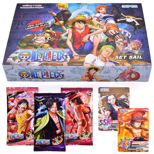 Onepiiece Anime Karten,Luffy Anime Sammelkarten Karten Set Cartoon Trading Cards Kartenspiel Booster Pack Solitaire Card Box Geburtstagsgeschenk Für Anime Enthusiasten, für Fans Teenager Onepiiece Anime Karten,Luffy Anime Sammelkarten Karten Set Cartoon Trading Cards Kartenspiel Booster Pack Solitaire Card Box Geburtstagsgeschenk Für Anime Enthusiasten, für Fans Teenager von FISAPBXC