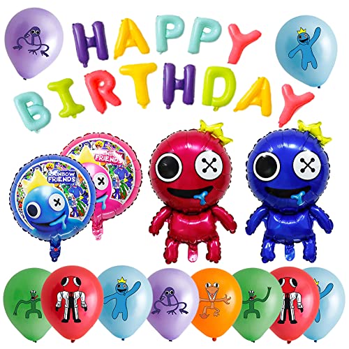 Rainbow Friends Luftballons, Kindergeburtstag Deko, Party Luftballons, Geburtstags Luftballons, Folien Luftballons, Party Ballons, Party Supplies für Kinder Geburtstag von FISAPBXC