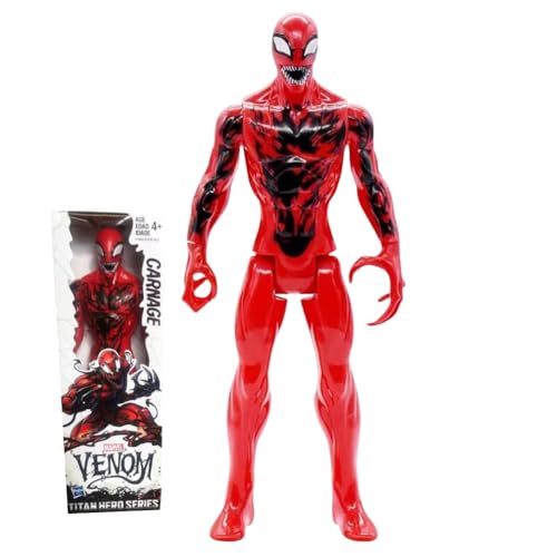 Super Herro Action Figur, Venom Figuren Anime Figuren Model Venom Actionfigur Ornamente Deadpool PVC Doll Collectibles Cartoon Figuren Modell Doll Toy Modell Für Kinder Geburtstags Geschenk(30cm) von FISAPBXC