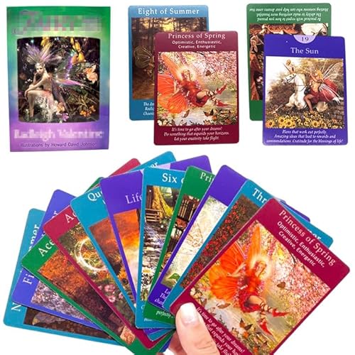 Tarotkarten feen, 78 feen Tarot Cards Set with Colorful Box, Tarot-Deck Zukunft Erzählen Schicksal Vorhersage Karten Kit für Familienfeier Gewöhnliche Anfänger Tarotkarten feen, 78 feen Tarot Cards Set with Colorful Box, Tarot-Deck Zukunft Erzählen Schicksal Vorhersage Karten Kit für Familienfeier Gewöhnliche Anfänger von FISAPBXC