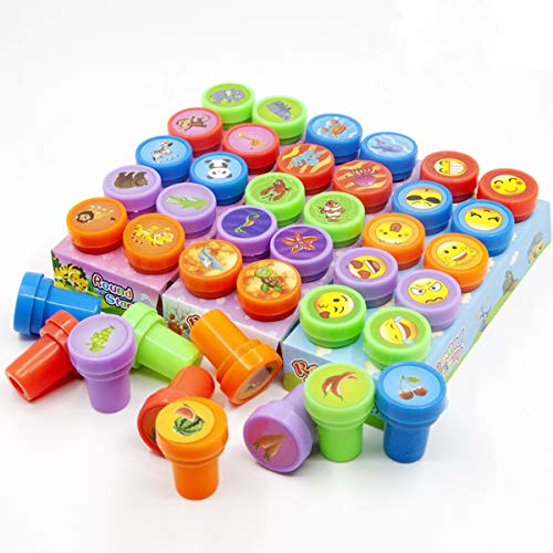 Stempel Kinder40 Stücke Kinder Briefmarken, Selbstfärbende Stempelset Tiere Niedliche Spielzeugstempel aus Plastik für Spiel, Spaß, Hobby und Mehr Stempel Kinder40 Stücke Kinder Briefmarken, Selbstfärbende Stempelset Tiere Niedliche Spielzeugstempel aus Plastik für Spiel, Spaß, Hobby und Mehr von FISHSHOP