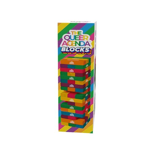 The Queer Agenda Blocks Partyspiel – Rainbow Pride Tumbling Blocks mit spannenden Pflichten, inklusive LGBTQ+ Themen-Spiel! Ab 14 Jahren, 2 Spieler, 30–60 Minuten Spielzeit, hergestellt von Fitz Games The Queer Agenda Blocks Partyspiel – Rainbow Pride Tumbling Blocks mit spannenden Pflichten, inklusive LGBTQ+ Themen-Spiel! Ab 14 Jahren, 2 Spieler, 30–60 Minuten Spielzeit, hergestellt von Fitz Games von FITZ